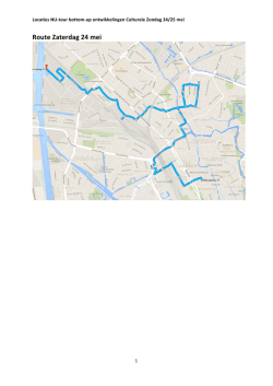 Locaties #Omfietsen Culturele Zondag