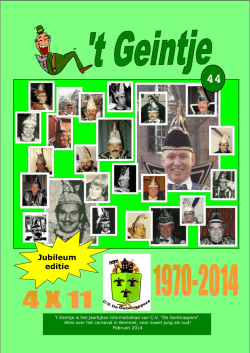 Jubileum editie - De Geintrappers