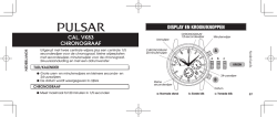 DISPLAY EN KROON/KNOPPEN CAL. VK83 CHRONOGRAAF