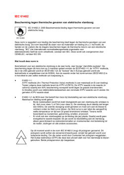 IEC 61482-1-2 - AES Bedrijfskleding BV