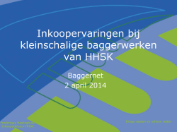 Inkoopervaringen van HHSK