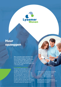 Huur opzeggen - Lyaemer Wonen