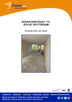 SOCRATESSTR 3076 BT ROT SOCRATESSTRAAT 115