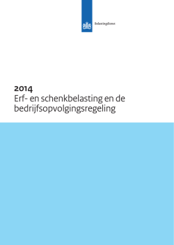 Erf- en schenkbelasting en de