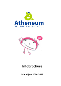 Infobrochure 2014- 2015 - Basisschool Atheneum Veurne