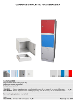 huislijn locker kleur CBL