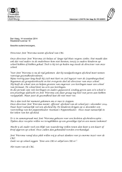 Zoals we op school zeggen “Eens een CBL-er altijd een CBL-er”.