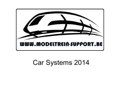 Mcc-Cars System - Modeltrein Support