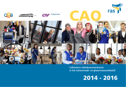 CAO Schoonmaak 2010 aanmelding