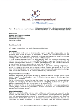 Nieuwsbrief 04-12-2014
