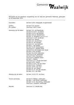de heer AMP - Gemeente Waalwijk