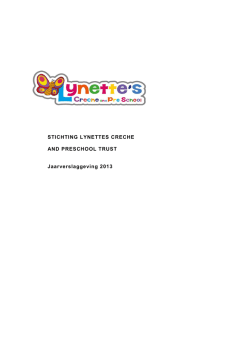 het goedgekeurde jaarverslag van 2013