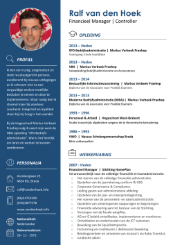 Download mijn Curriculum Vitae in PDF
