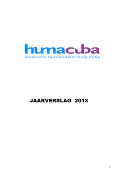 JAARVERSLAG 2013