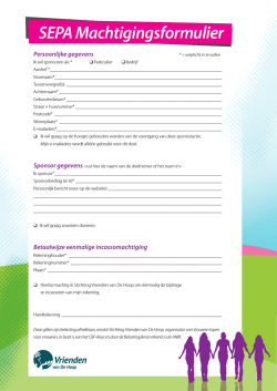 Download hier een machtigingsformulier die je kunt uitprinten en