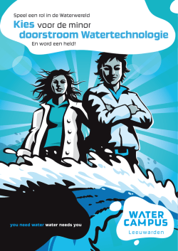 doorstroomminor Watertechnologie