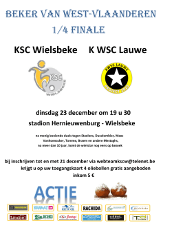 KSC Wielsbeke K WSC Lauwe
