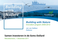 Building with Nature - Natuur en Milieufederatie Groningen