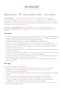 Begeleider VG (oproepkracht), Amsterdam
