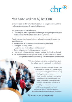 Huisregels CBR - Theorie Masters
