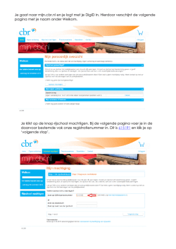 Je gaat naar mijn.cbr.nl en je logt met je DigiD in