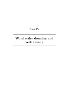 Word order domains and verb raising