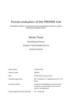 Process evaluation of the PREPARE trial