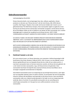 Dutch &ndash; Disney Terms of Use