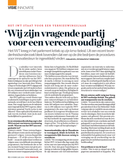 Wij zijn vragende partij voor een vereenvoudiging (trends) - 13