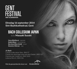 Bach Collegium Japan - Gent Festival van Vlaanderen