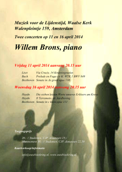 Willem Brons, piano
