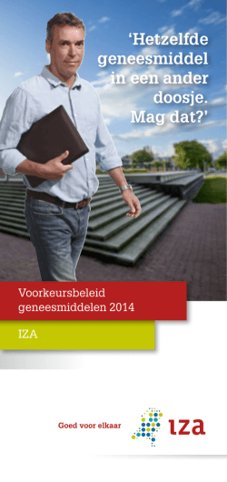 IZA-folder preferentiebeleid