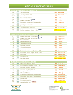 Pastridor Nationale promoties 2014