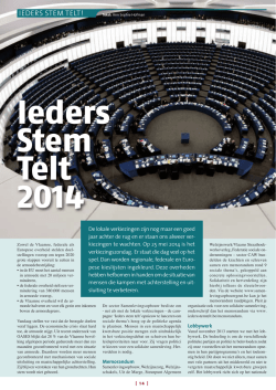 Ieders Stem Telt 2014 - Samenlevingsopbouw Gent