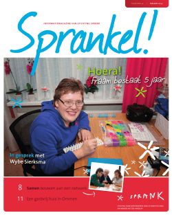 Hoera! - Stichting Sprank