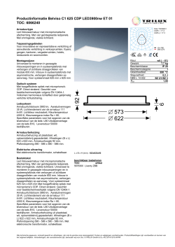 Productinformatie Belviso C1 625 CDP LED3900nw ET 01 TOC
