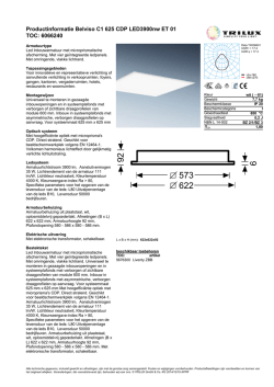 Productinformatie Belviso C1 625 CDP LED3900nw ET 01 TOC