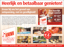 Heerlijk en betaalbaar genieten!