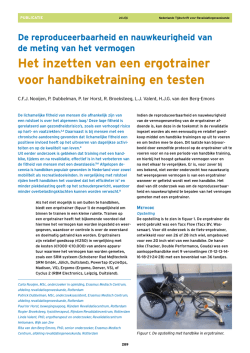 Het inzetten van een ergotrainer voor