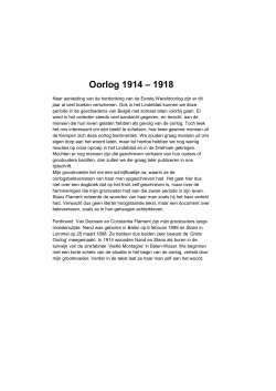 Oorlog 1914 – 1918 - Europeana 1914-1918