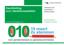 Handleiding voor stembureauleden