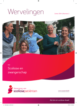 Wervelin en - Vereniging van Scoliosepatiënten