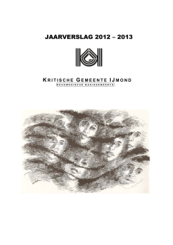 JAARVERSLAG 2012 &ndash; 2013