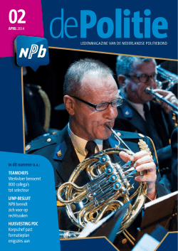In dit nummer oa - Nederlandse Politiebond.nl