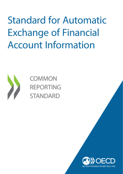 Standard for Automatic Exchange of Financial Account Information