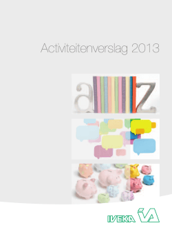 Activiteitenverslag 2013