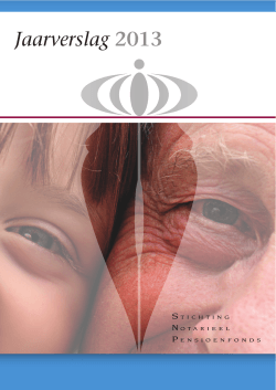 Jaarverslag SNPF 2013 - Stichting Notarieel Pensioenfonds