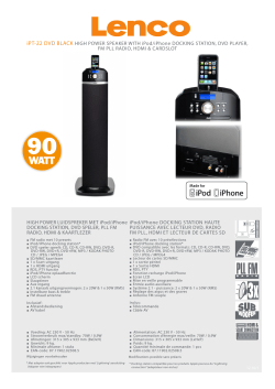 HIGH POWER LUIDSPREKER MET iPod/iPhone DOCKING