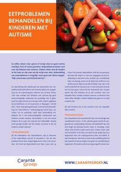 eetproblemen behandelen bij kinderen met autisme