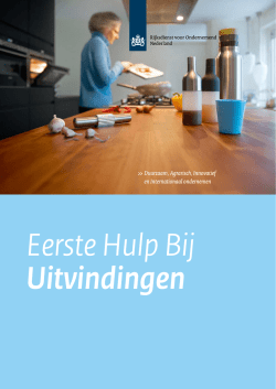 Eerste hulp bij Uitvindingen - Rijksdienst voor Ondernemend